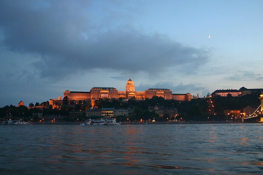 Buda Castle viewed from the Danube River