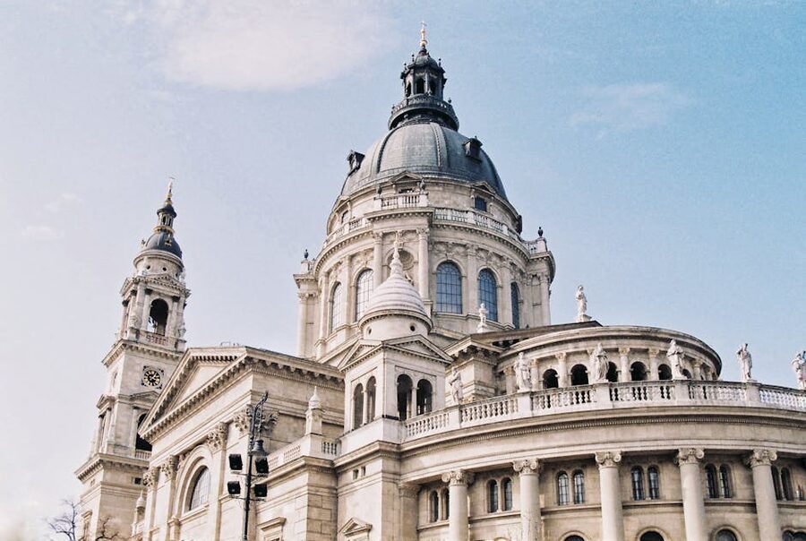 St Stephens Basilica Budapest dome and facade