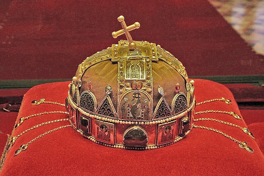 Holy Crown of Hungary on display in Parliament