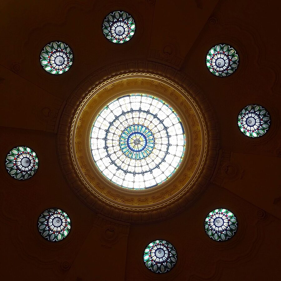 Gellert Thermal Bath glass dome over the indoor pool
