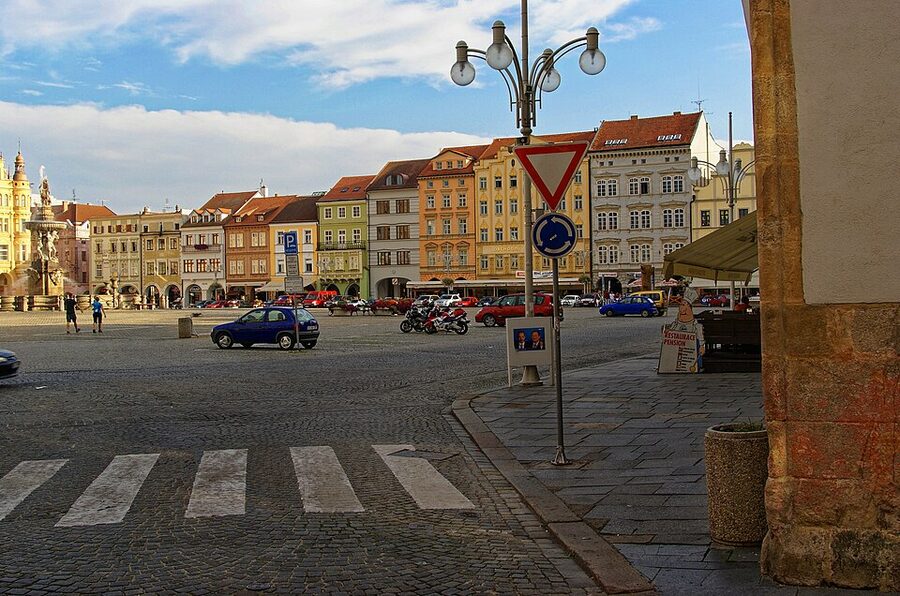 Ceske Budejovice main square Premysl Otakar II