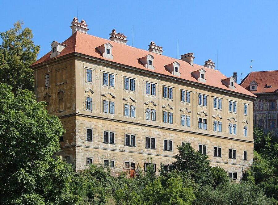 Cesky Krumlov castle, the classic perspective