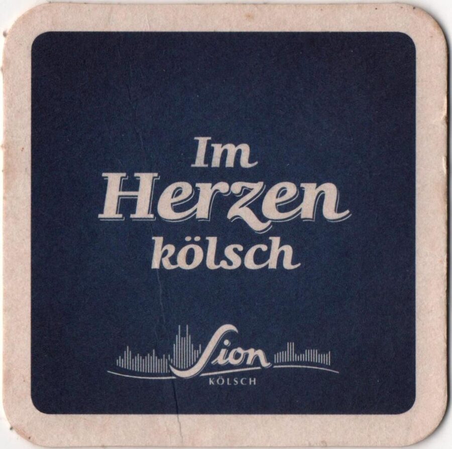 Sion Koelsch Bierdeckel beer mat coaster
