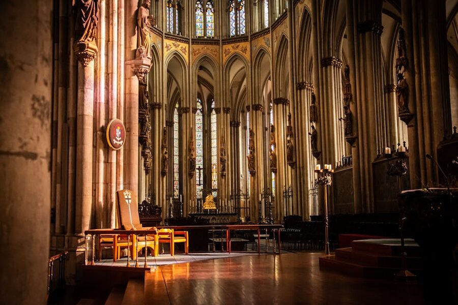 Cologne Cathedral interior nave with Gothic vaulting
