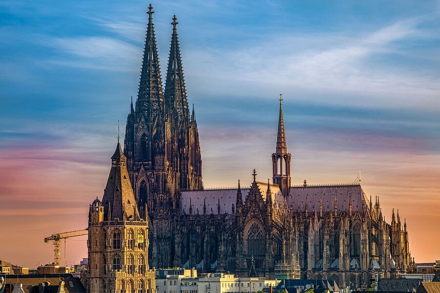 Cologne Cathedral close exterior view