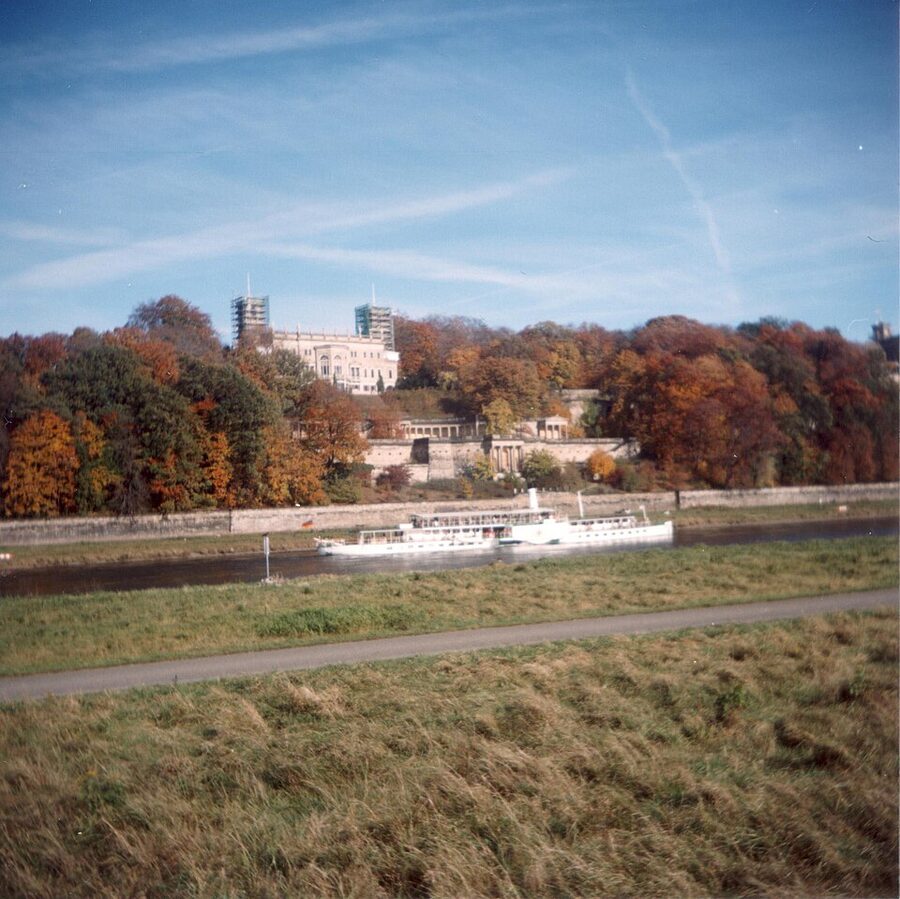 Historic Elbe paddle steamer at Dresden