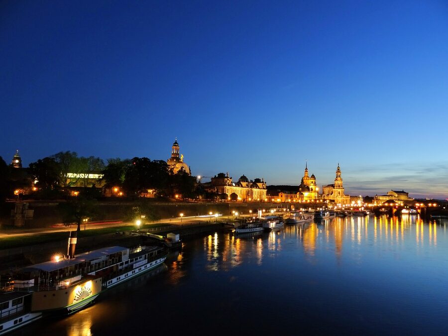 Dresden Altstadt and Terrassenufer riverside