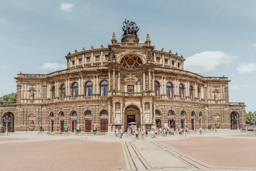 Semperoper Dresden exterior in daytime
