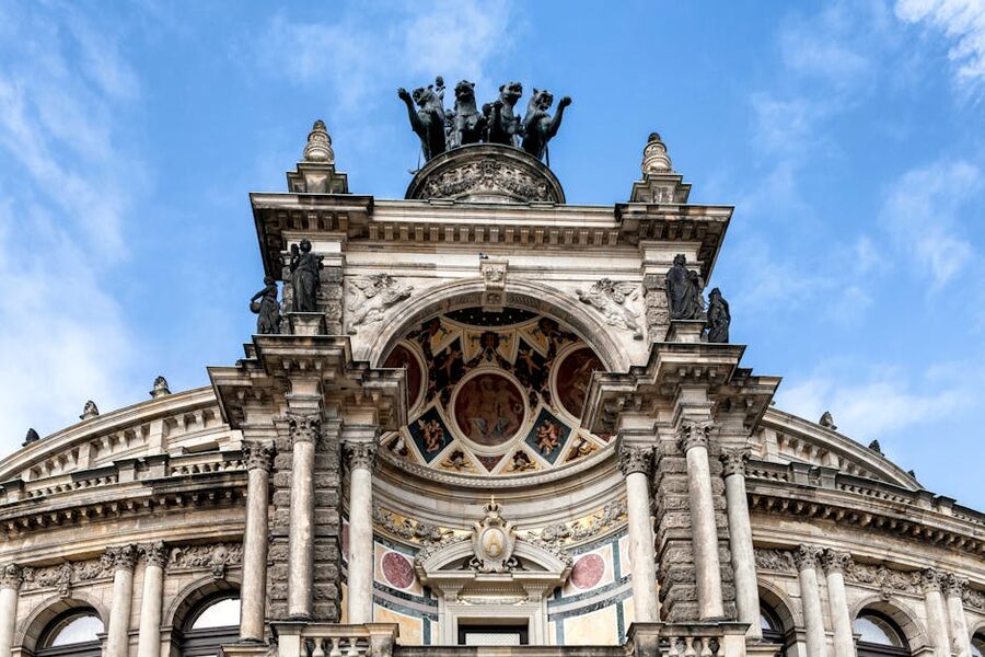 Semperoper Dresden facade close-up details