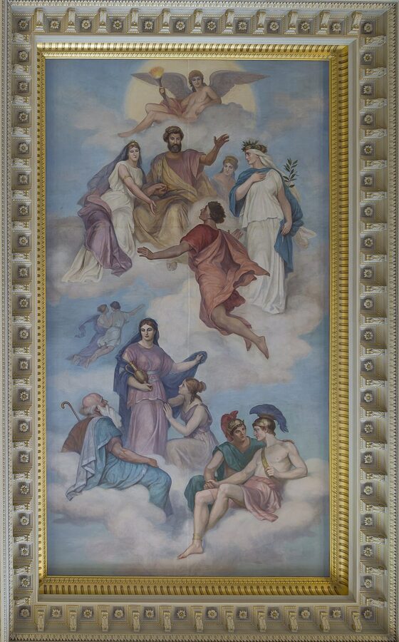 Semperoper Dresden foyer ceiling