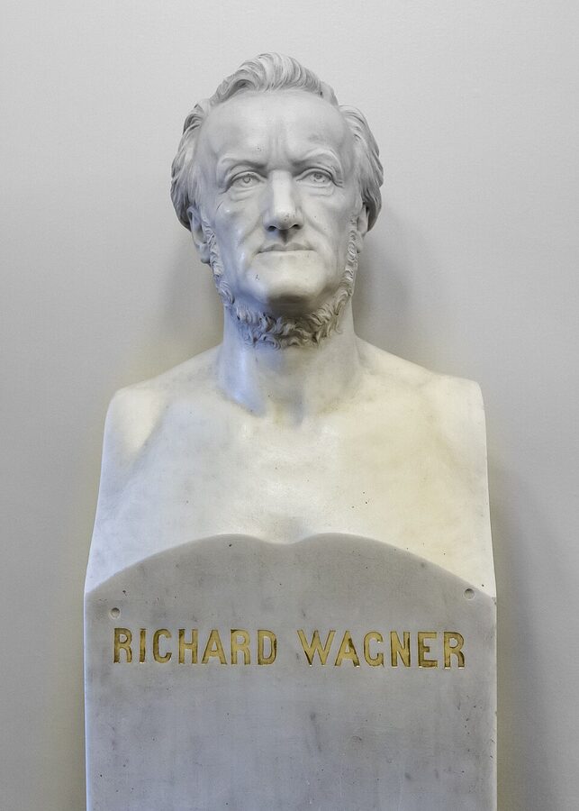 Richard Wagner bust inside Semperoper Dresden