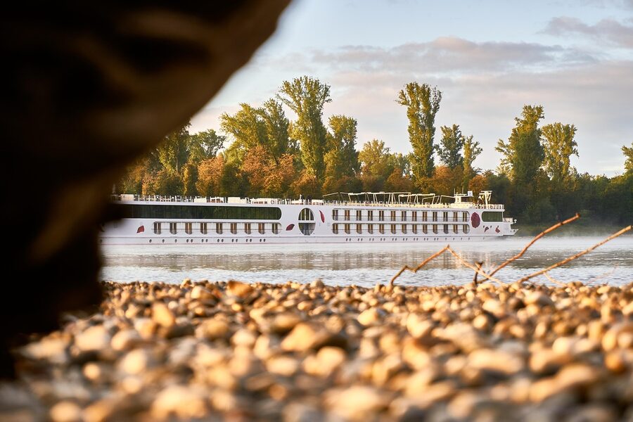 River cruise ship on the Rhine