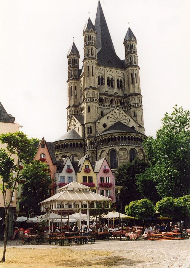 Great St Martin Romanesque church in Cologne Old Town