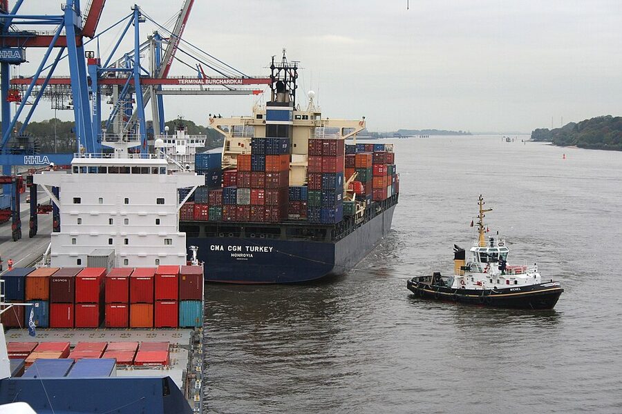Container Terminal Burchardkai at Hamburg port