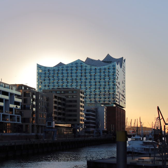 Elbphilharmonie at sunset