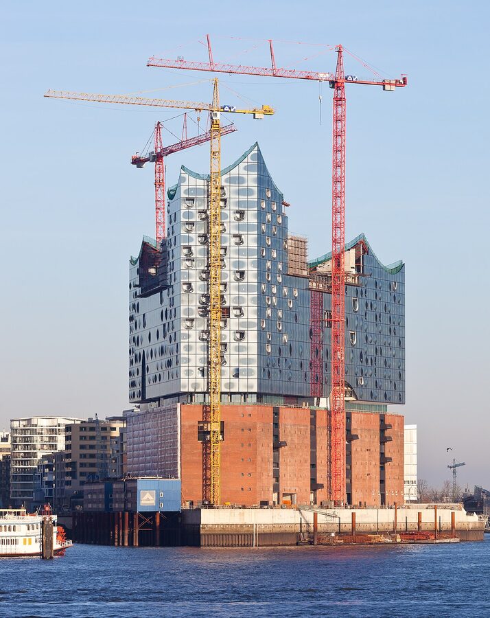 Elbphilharmonie Hamburg exterior glass and brick concert hall