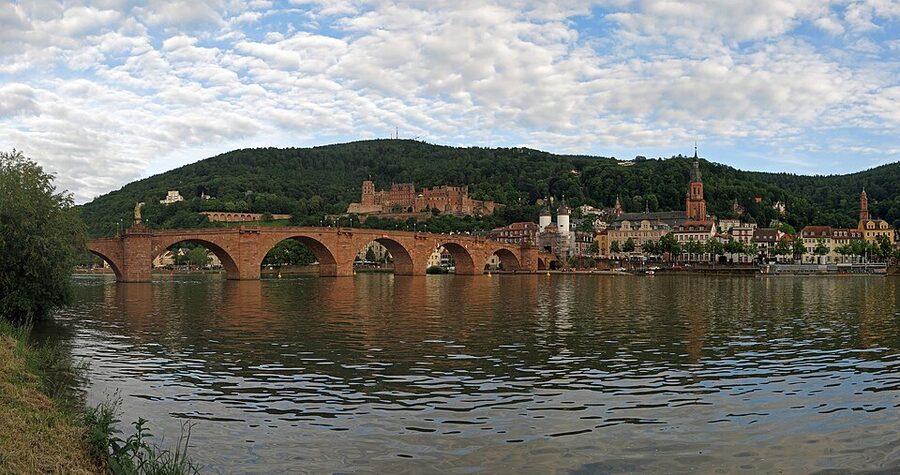 Heidelberg Altstadt red rooftops