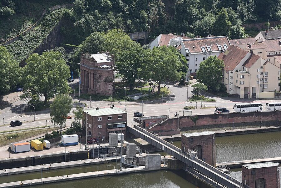 Karlstor city gate Heidelberg