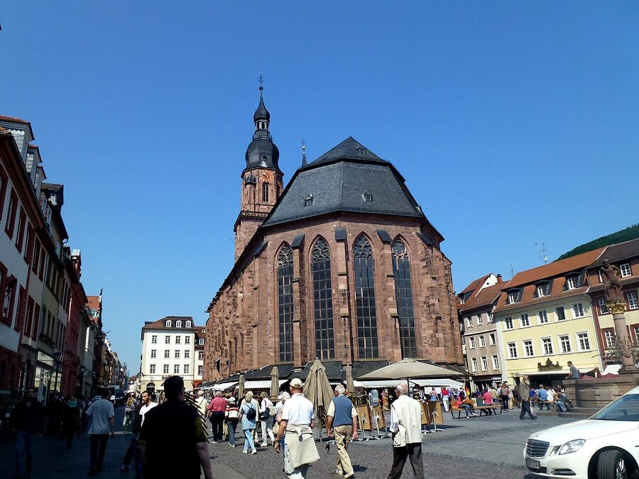 Heiliggeistkirche on Heidelberg Marktplatz