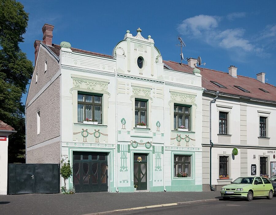 Art Nouveau house Zamecka street Kutna Hora