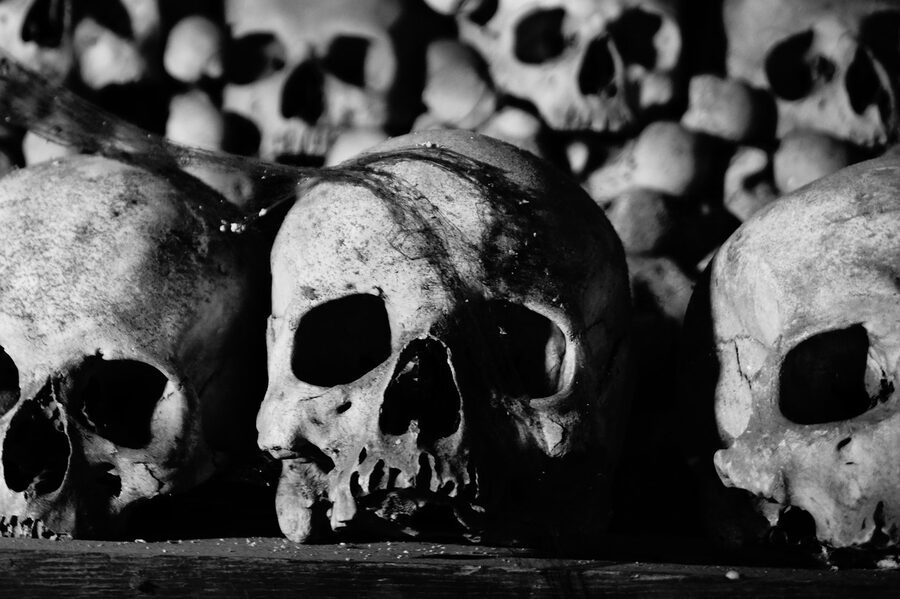 Bone Church Sedlec ossuary skull crossbones