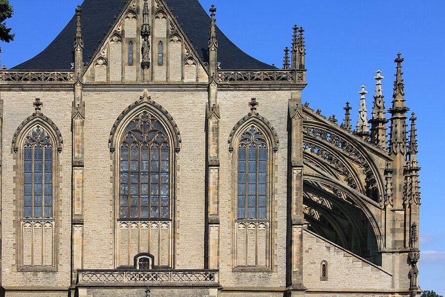 St Barbara Cathedral flying buttresses Kutna Hora exterior