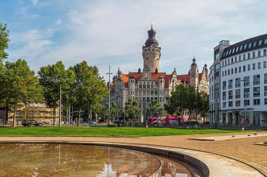 Leipzig Neues Rathaus new town hall exterior