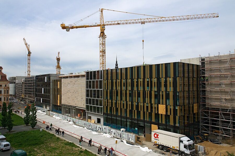 Höfe am Brühl shopping centre Leipzig facade