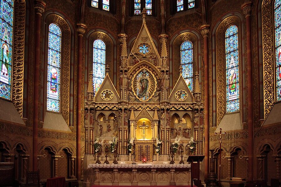 Altar of Matthias Church in Budapest