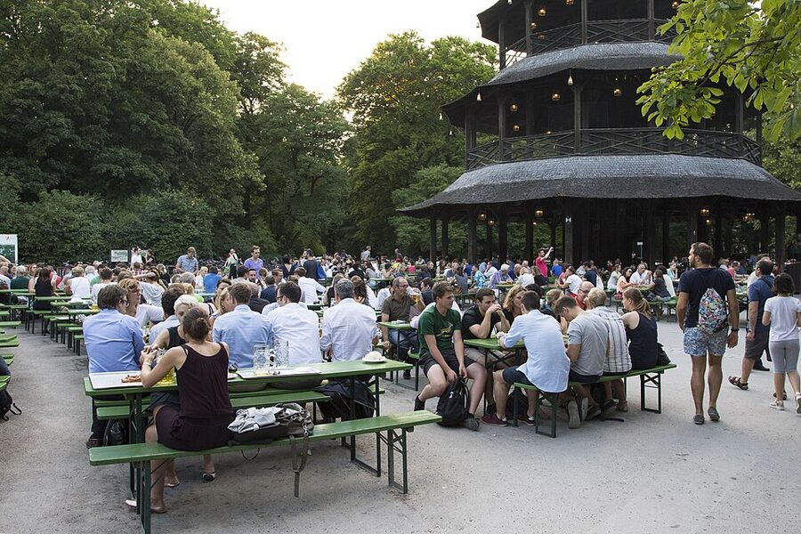 Englischer Garten Chinesischer Turm beer garden Munich