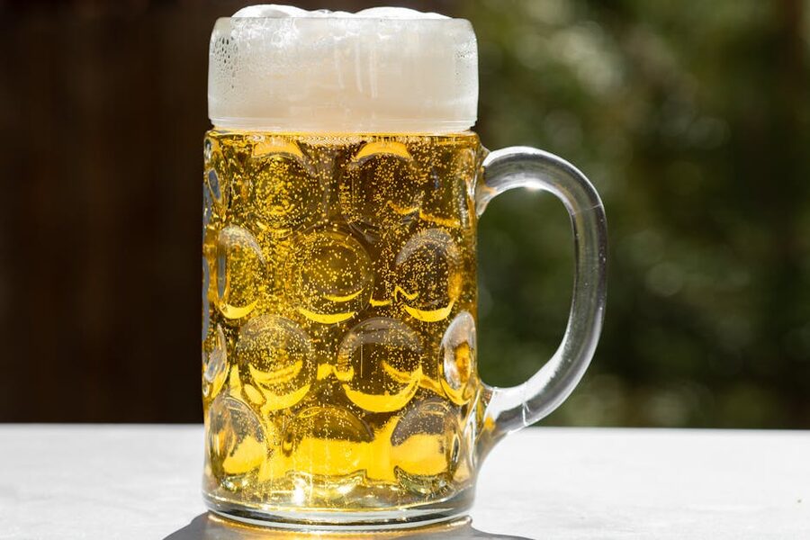 Golden Helles lager beer Munich