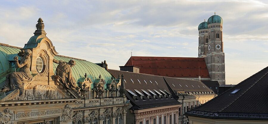 Munich Frauenkirche cathedral with twin domes