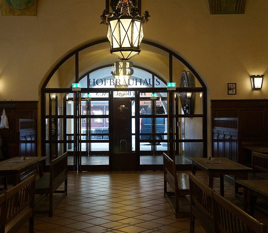 Hofbrauhaus exterior Munich Old Town beer hall