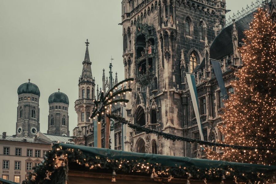 Christmas market at Marienplatz Munich