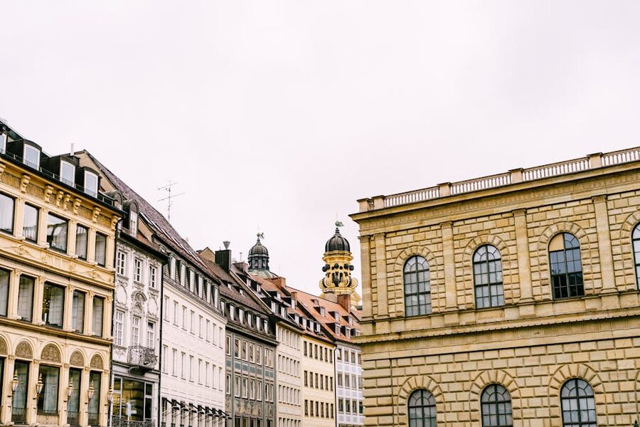 Historic Bavarian architecture Munich cityscape