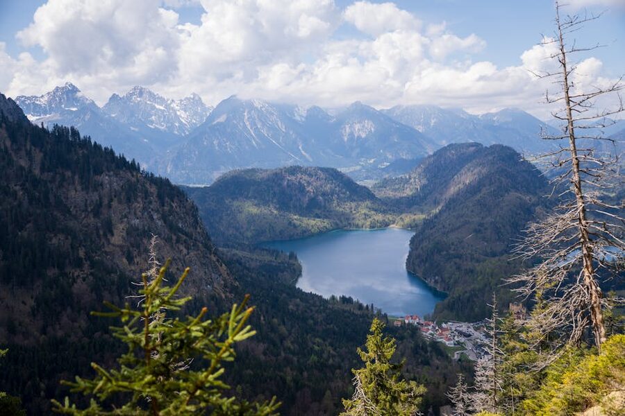 Alpsee lake near Schwangau and Neuschwanstein