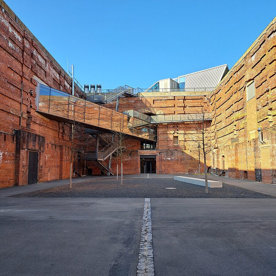 The newly reopened inner courtyard of the Documentation Center Nazi Party Rally Grounds in 2025
