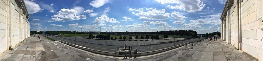 Panorama of Zeppelinfeld at the former Nazi Party Rally Grounds in Nuremberg