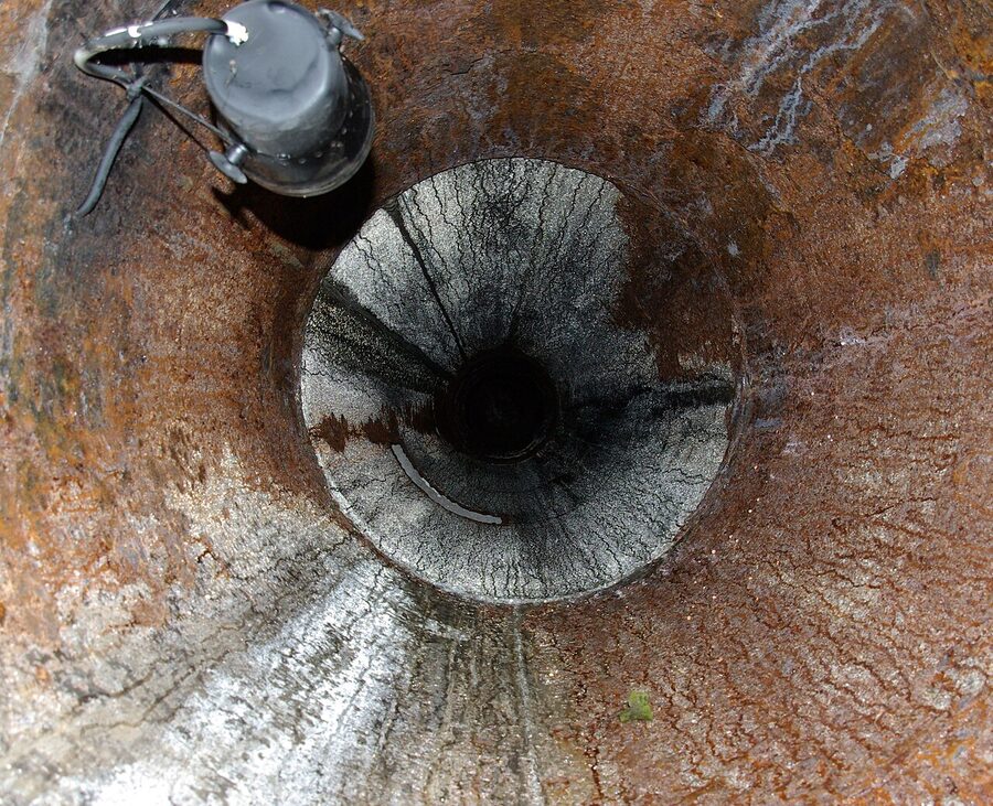 Air shaft in Nuremberg's underground tunnels