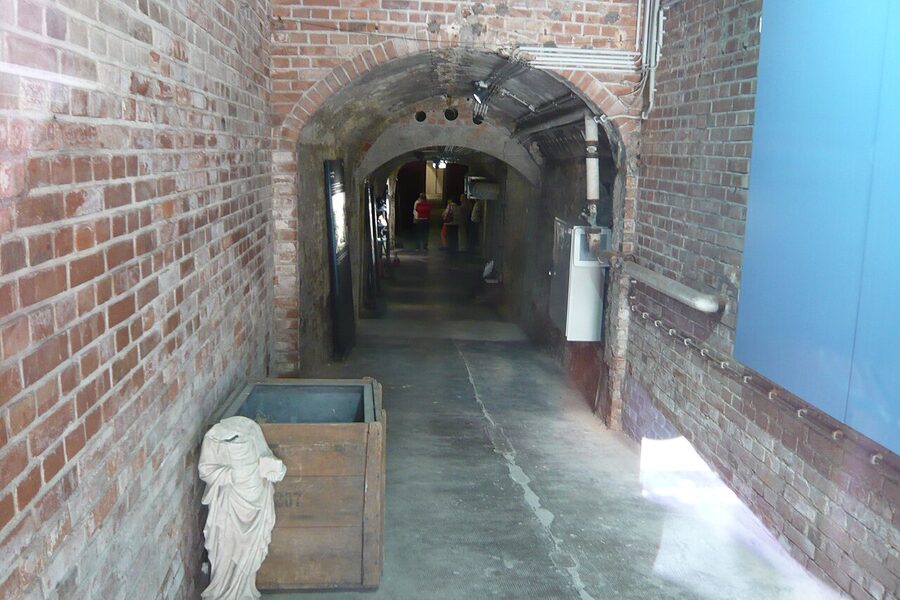 Interior of the WWII Art Bunker in Nuremberg