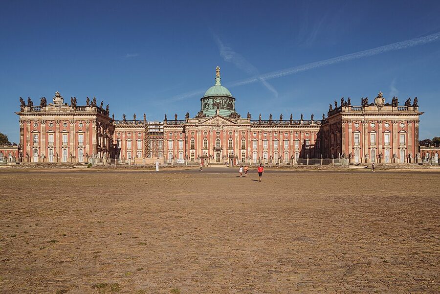 Neues Palais New Palace rear facade Potsdam Sanssouci