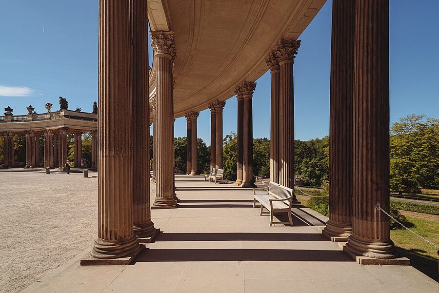 Sanssouci Palace summer vineyards exterior Potsdam