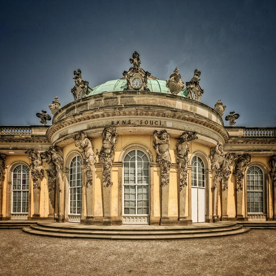 Sanssouci Park sculpture and statue detail Potsdam
