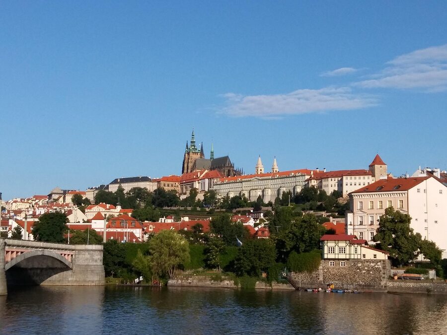 Prague Castle viewed from the Vltava