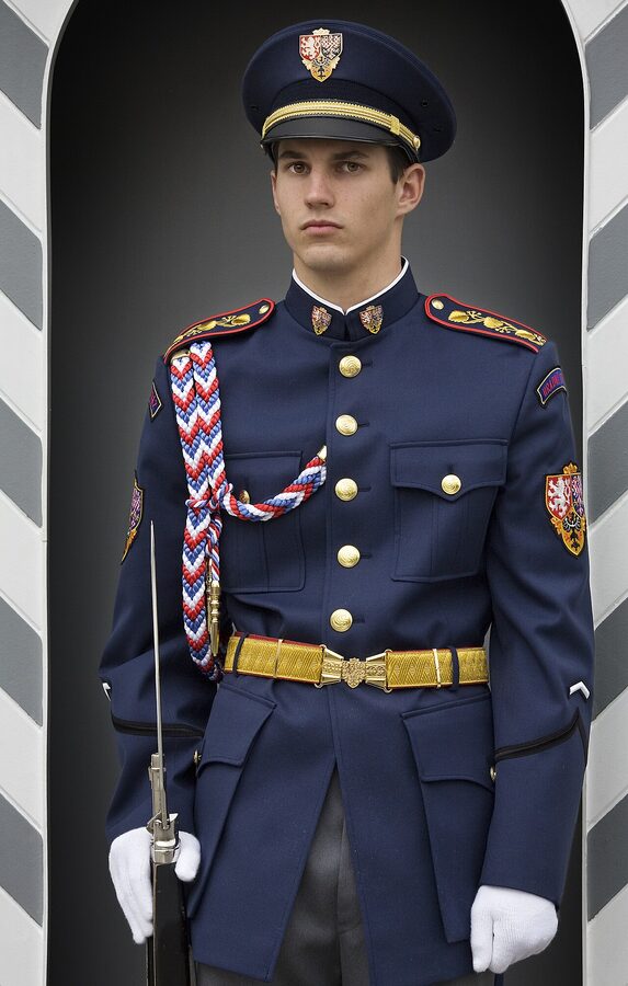 Prague Castle guard at the gate