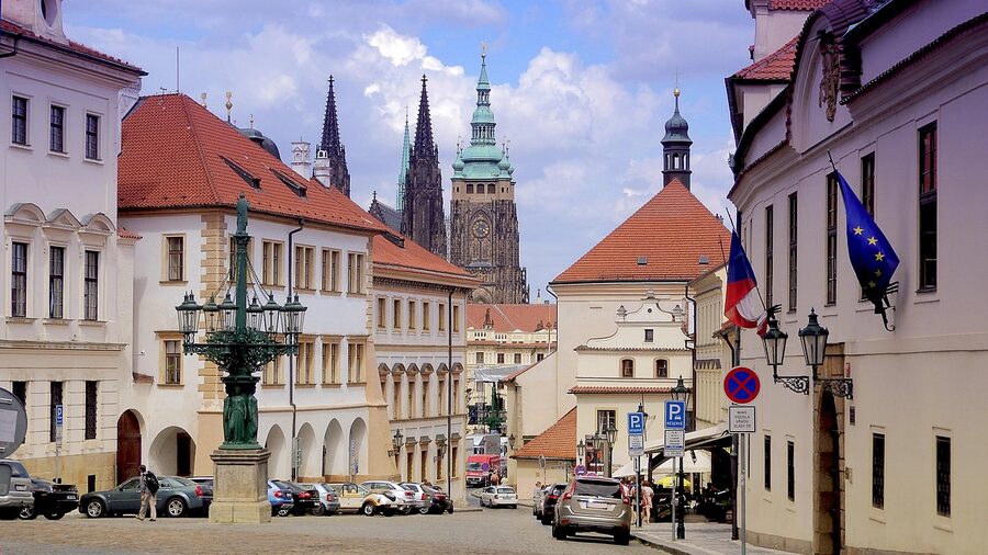 Hradcany street near Prague Castle