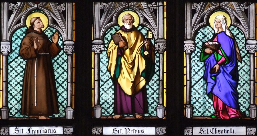St Vitus Cathedral stained glass window