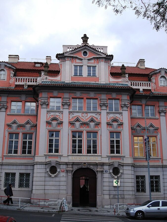 Faust House on Charles Square in Prague