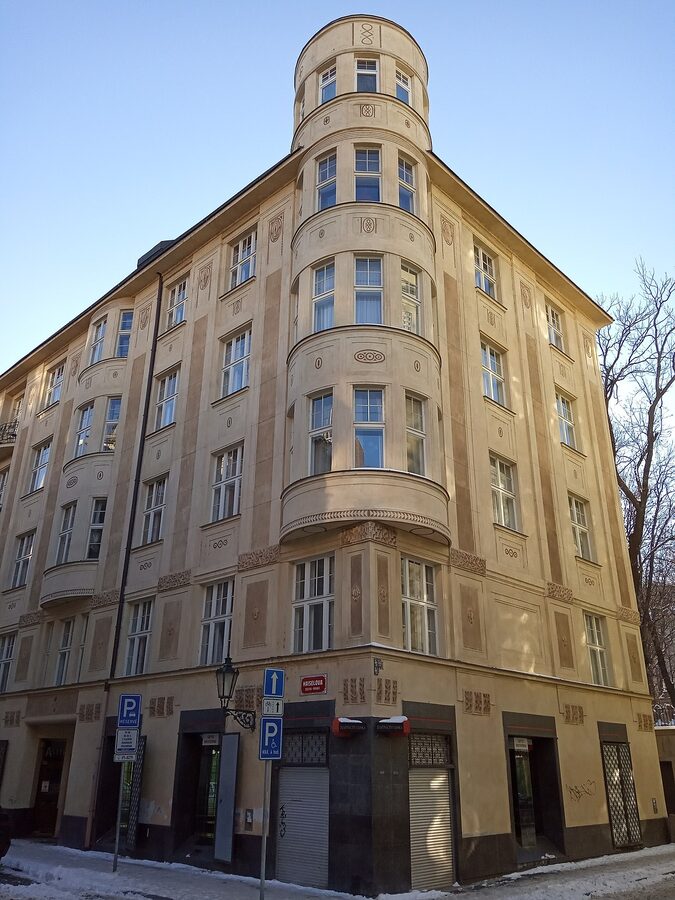 Maiselova street in Josefov, Prague's Jewish Quarter