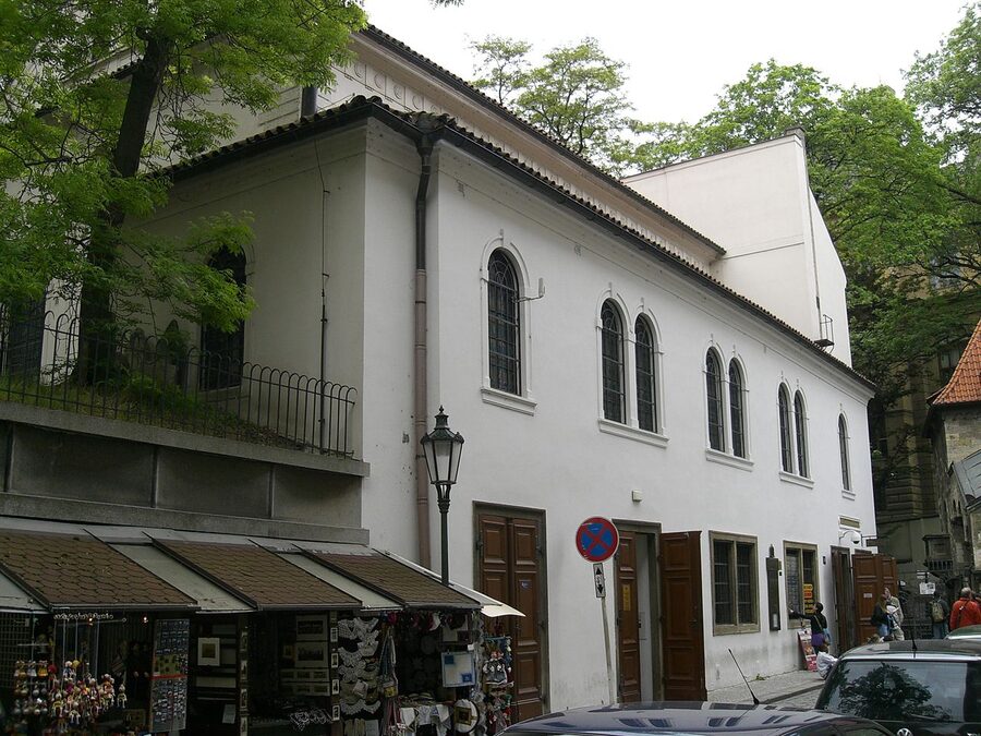 Klausen Synagogue exterior in Prague's Jewish Quarter